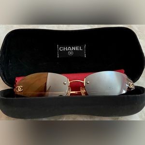 Vintage Chanel rimless sunglasses style 4013